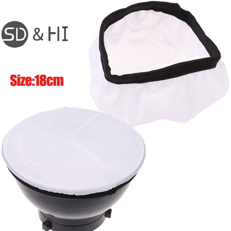 Photography Lighting Diffuser - ソフトディフューザー生地,標準スタジオストロボ,18cm