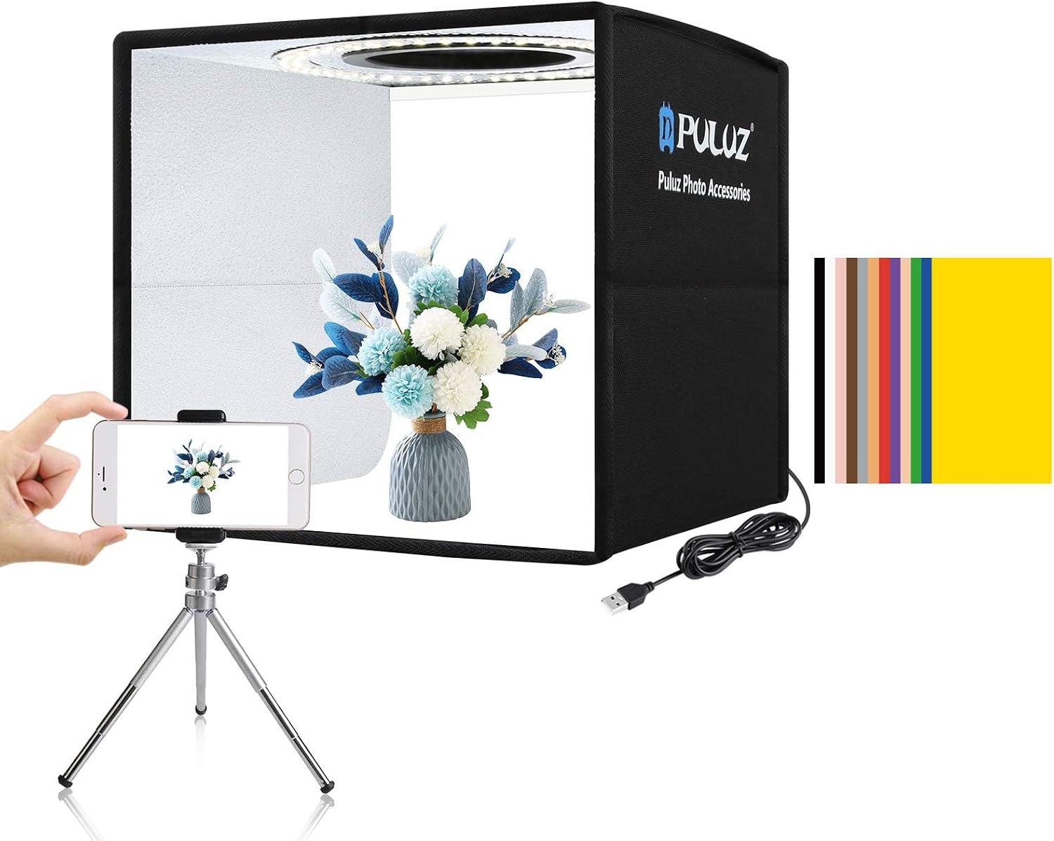 Photography Lighting Kit - APP制御対応RGB LEDパネルビデオライト、800D写真・ビデオ照明キット、8つのシーンモード、CRI 97、2個セット、YouTubeスタジオ、ゲーム、ストリーミング、会議用