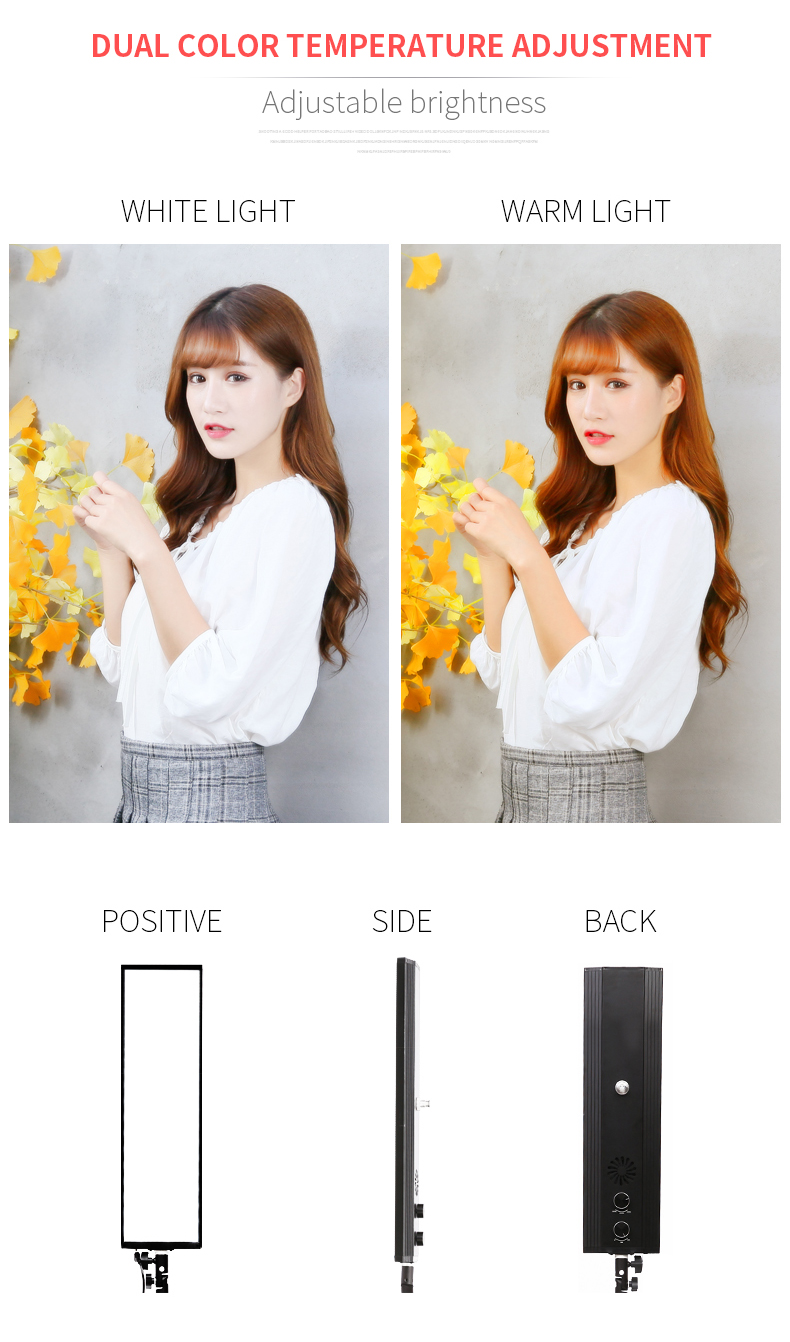 Photography Lighting Kit - 40CM 72W 3200K-5500K 写真スタジオ調光可能照明キット、1xLEDライトボード、1x電源、写真照明