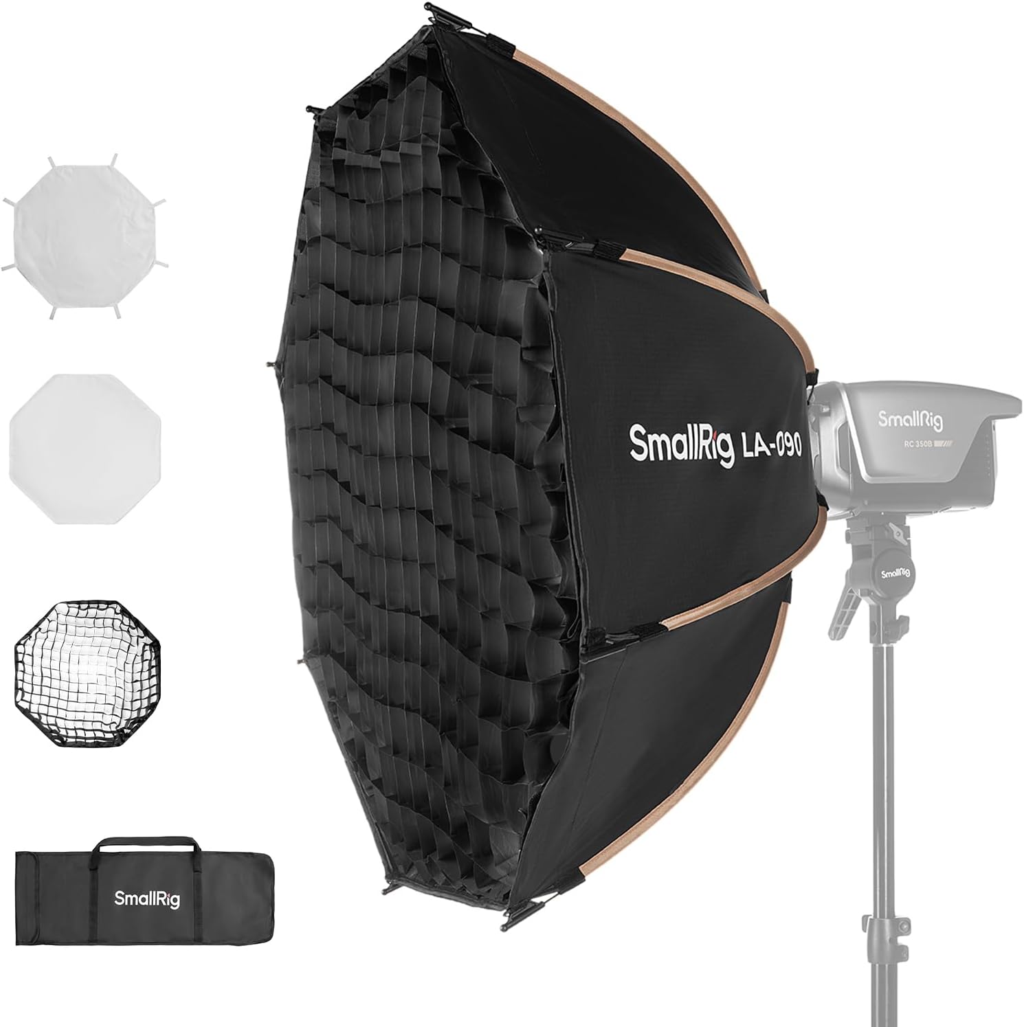 Photography Lighting Kit - 35インチボーエンズマウントオクタゴンソフトボックス写真撮影照明キット、クイックリリース機能付き、COB LEDライトおよびスピードライトフラッシュ用ポータブルライトモディファイアー