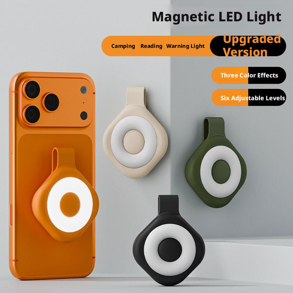 Photography Lighting Outdoor - 充電式磁気携帯電話フィルライトポータブル襟クリップナイトライトランニング読書用屋外懐中電灯