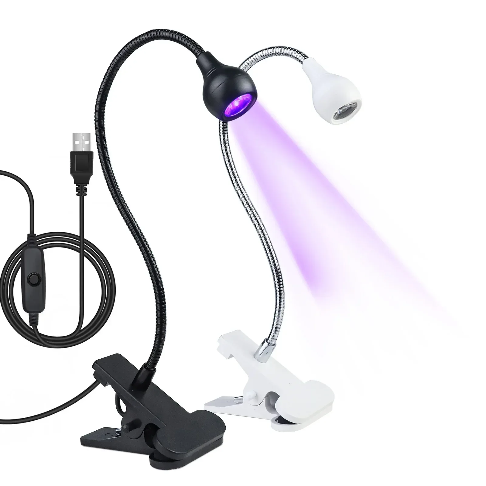 Photography Lighting Gels - ポータブル LED UV 硬化ライトマニキュアジェルクリップオン柔軟なデスクミニ USB ネイルランプドライヤーホームユーザーサロンツール