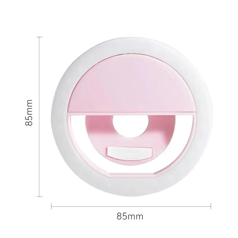 1～4個 LEDセルフィーリングライト 携帯電話用三段階調光 - Photography Lighting Patterns のレビューと価格