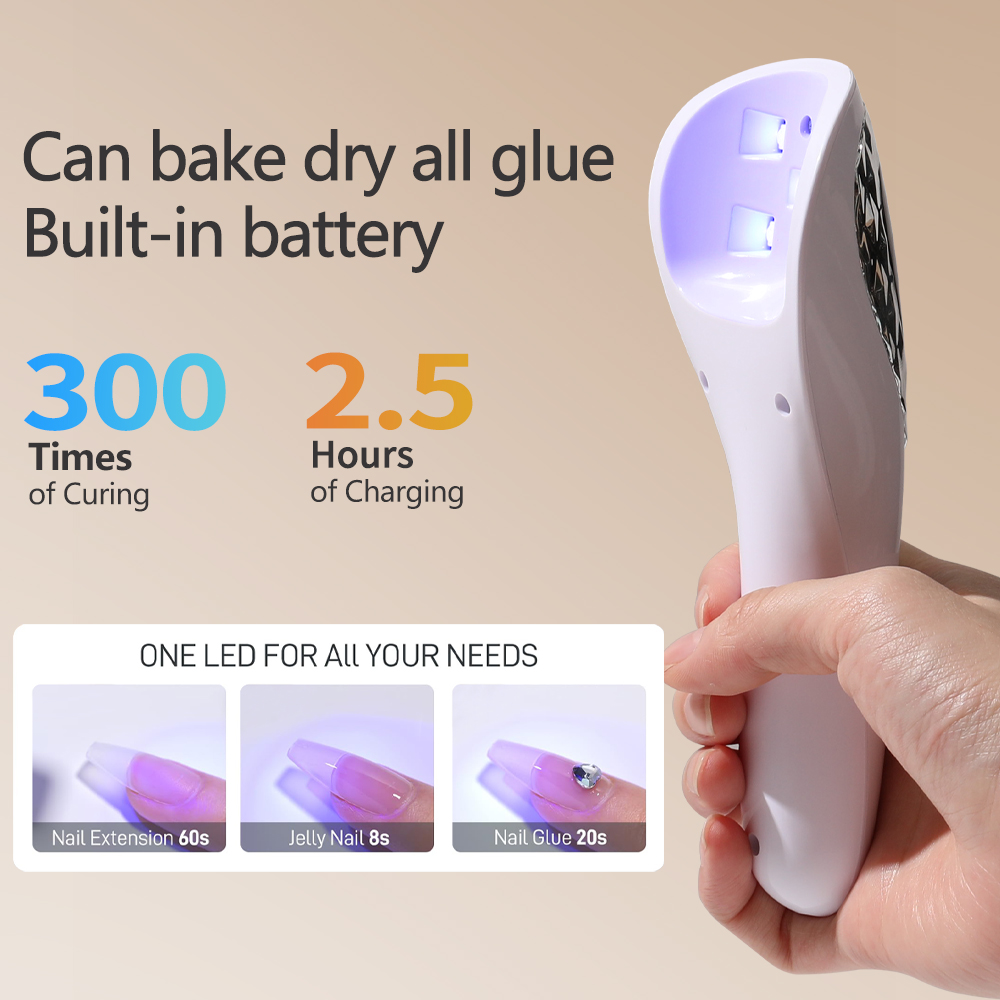 ハンドヘルド UV LED ランプ爪乾燥ランプ充電式ミニマニ - Photography Lighting Gels のレビューと価格