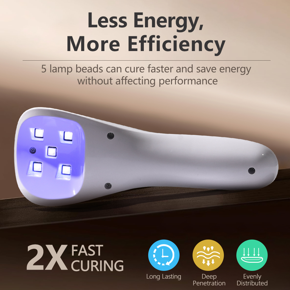 ハンドヘルド UV LED ランプ爪乾燥ランプ充電式ミニマニ - Photography Lighting Gels のレビューと価格