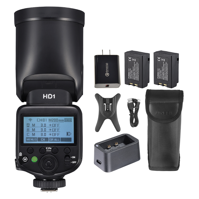 JINBEI HD-1ラウンドヘッドHSSスピードライト屋外 - Photography Lighting Outdoor のレビューと価格