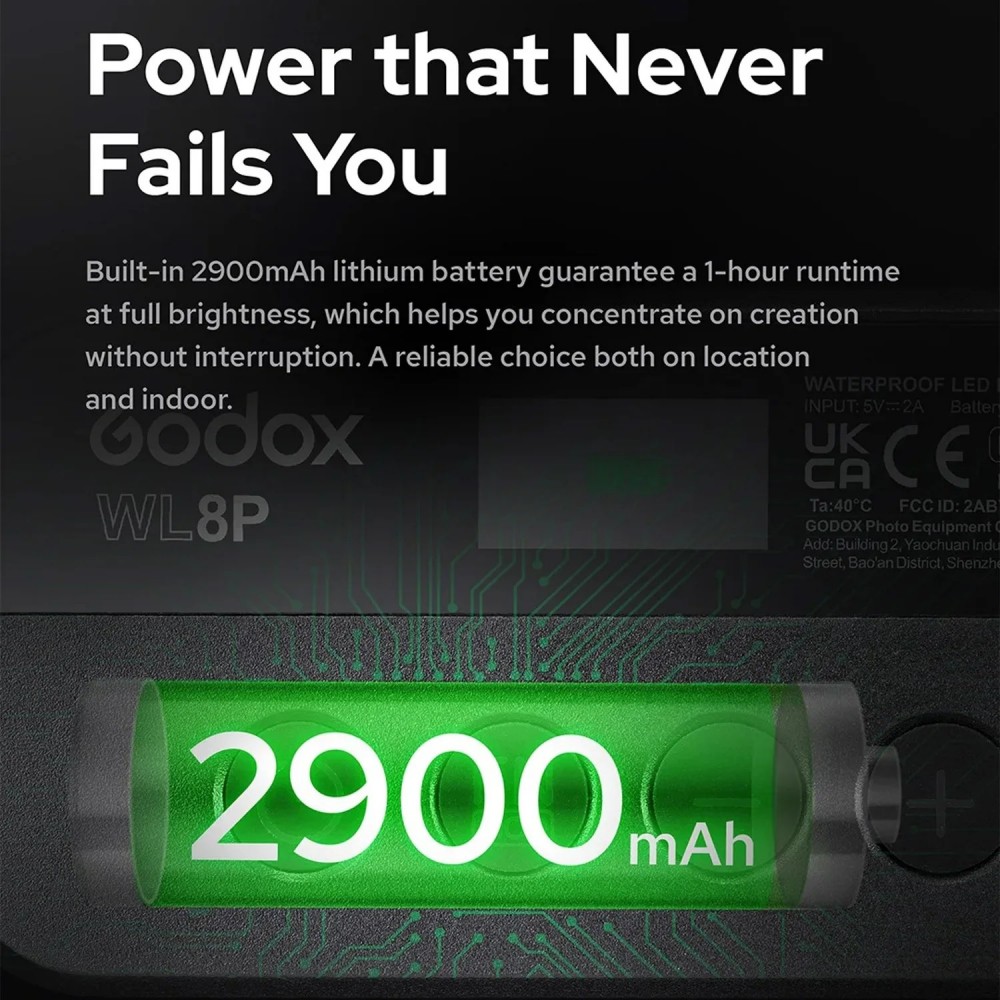 Godox WL8P RGB 防水 LED ライト IP68 - Photography Lighting Godox のレビューと価格