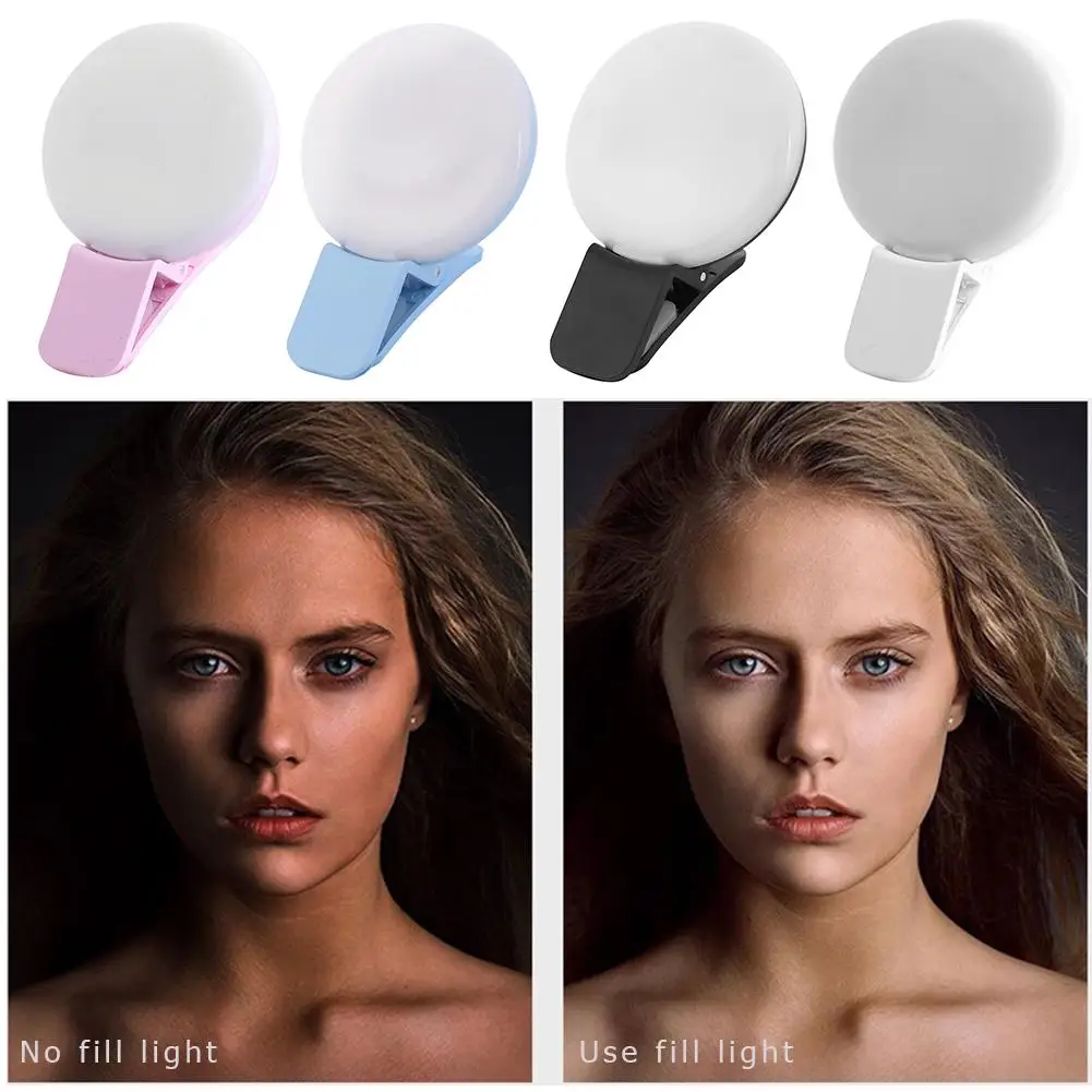 携帯電話 LED Selfie リングライトポータブルミニ耐 - Photography Lighting Patterns のレビューと価格
