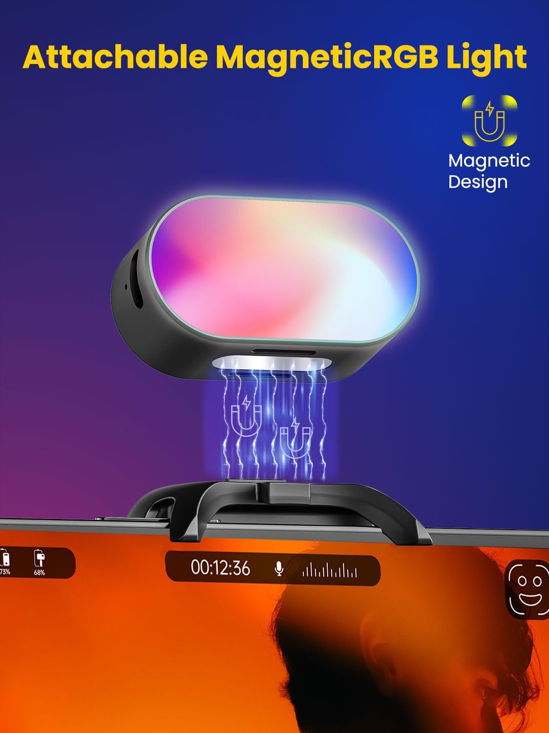 AOCHUAN ミニ RGB 磁気補助光 3 ストップ輝度  - Photography Lighting Patterns のレビューと価格