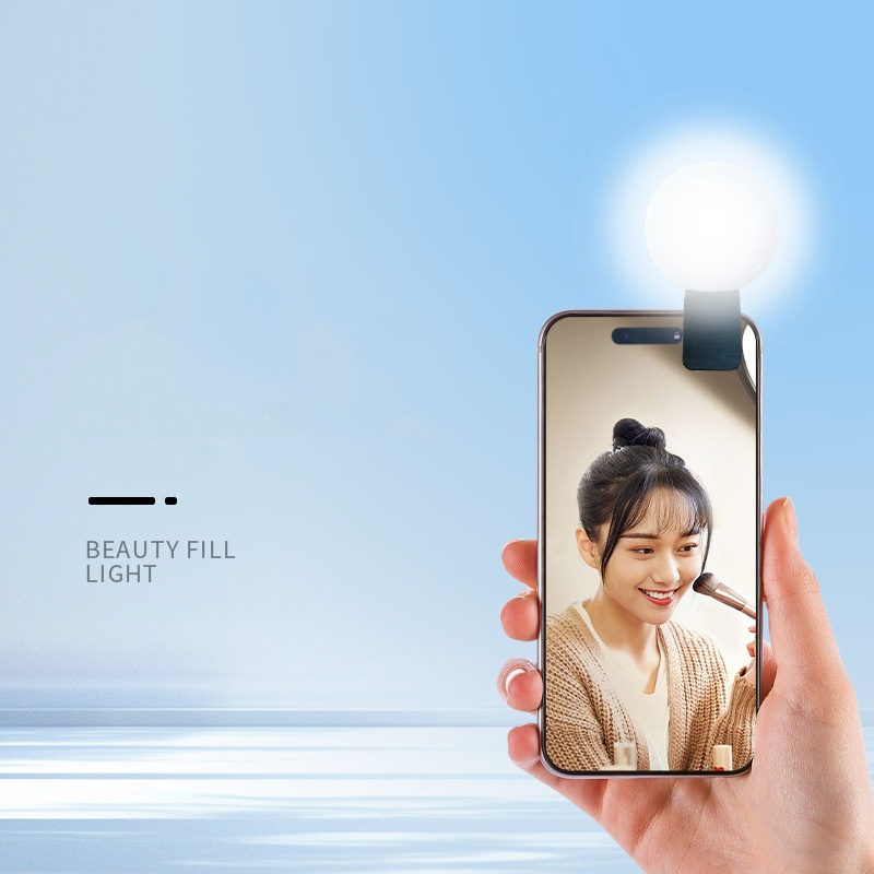 ミニQラウンドセルフィーフィルライト、ポータブルLEDビュー - Photography Lighting Patterns のレビューと価格