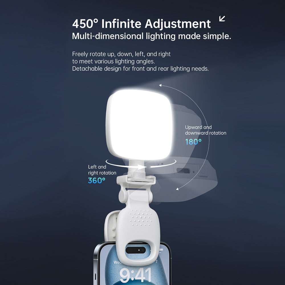 ポータブルLEDセルフィーライトカメラミニフィルライト充電式 - Photography Lighting Patterns のレビューと価格