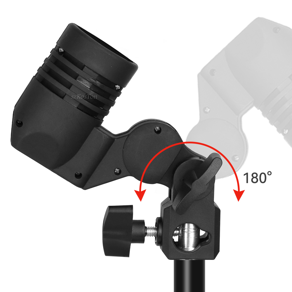 シングルヘッド電球ホルダー E27 ソケットフラッシュ傘ブラ - Photography Umbrella Lighting Kit のレビューと価格