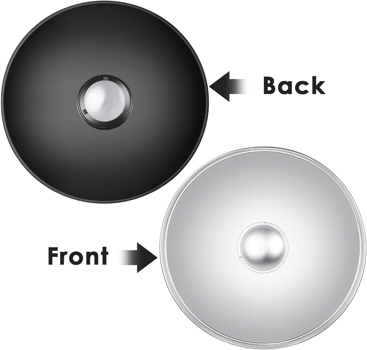 Neewer-アルミニウム製の標準反射板,美容皿,白いディフ - Photography Lighting Beauty Dish のレビューと価格