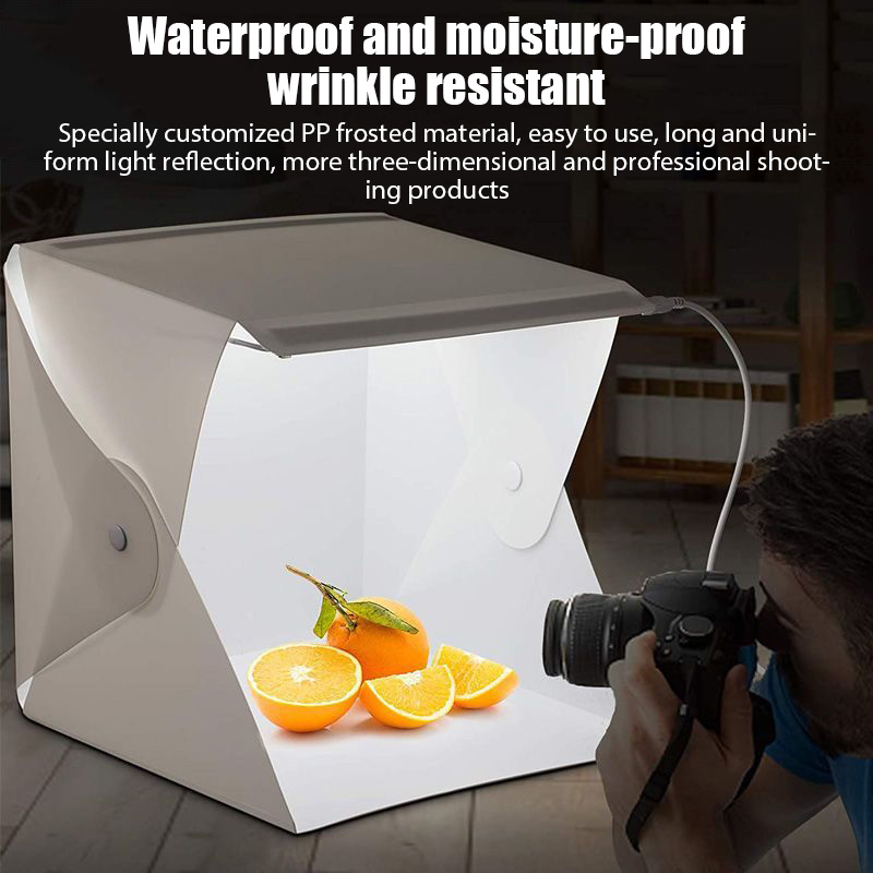 折りたたみ式ライトボックス ポータブル写真撮影用LEDフォト - Photography Lighting Kit のレビューと価格