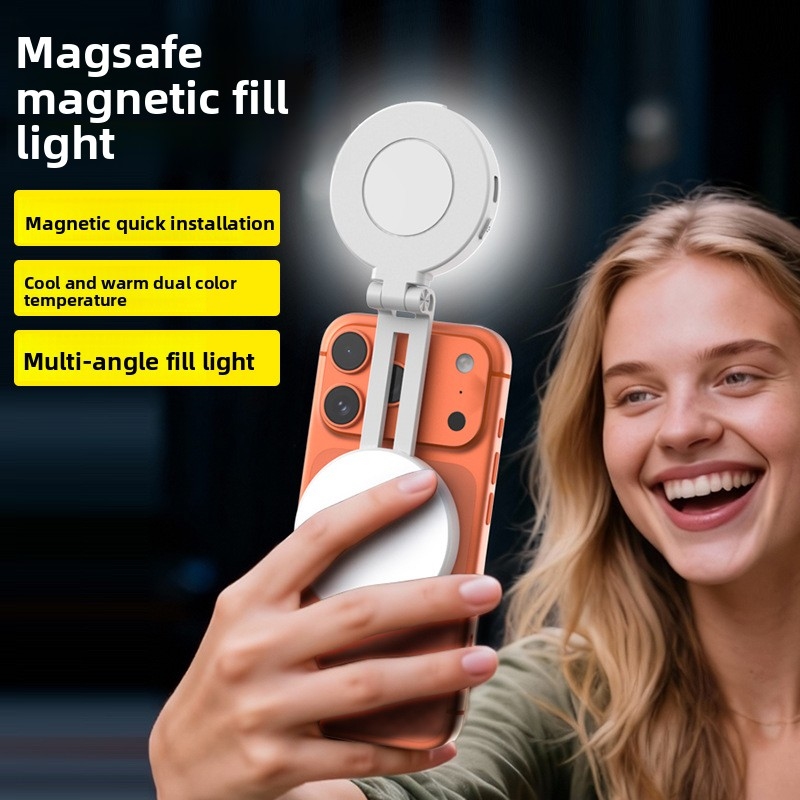 MagSafe対応スマホ用LEDリングライト、ポータブルバイ - Photography Lighting Patterns のレビューと価格
