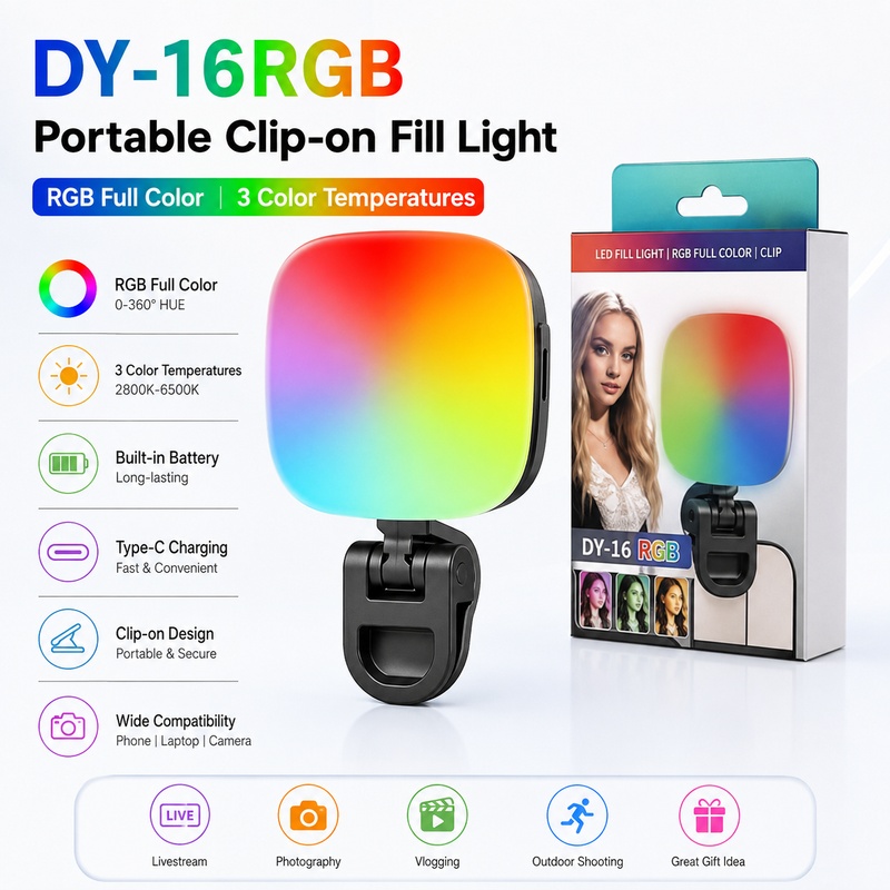 携帯型RGB LEDフィルライト、ポケットサイズの手持ち撮影 - Photography Lighting Outdoor のレビューと価格