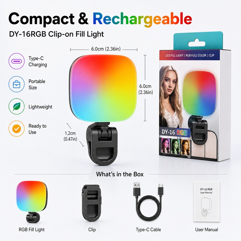 携帯型RGB LEDフィルライト、ポケットサイズの手持ち撮影 - Photography Lighting Outdoor のレビューと価格