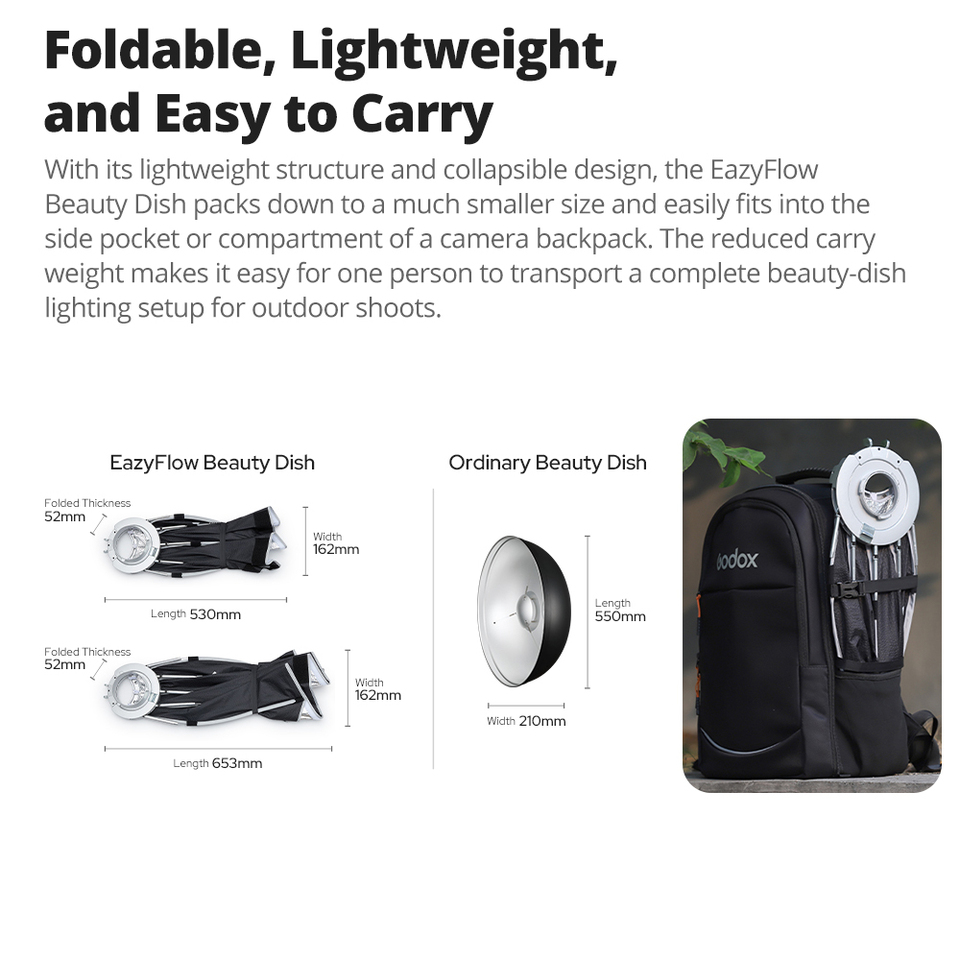 ゴドックス イージーフロー ビューティーディッシュ 65/8 - Photography Lighting Beauty Dish のレビューと価格