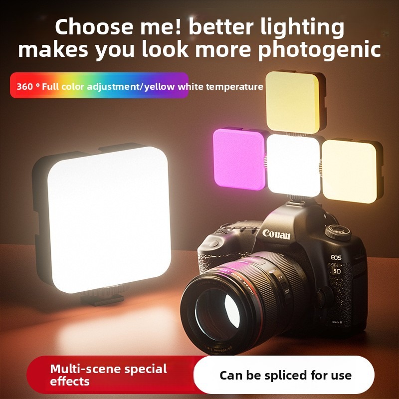 RGBポケットライト屋外撮影用フィルライトライブストリーミン - Photography Lighting Outdoor のレビューと価格