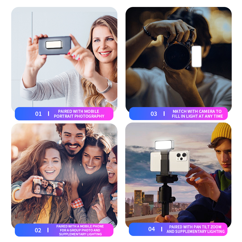 磁気ポータブルミニ Selfie フィルライト調整可能な照明 - Photography Lighting Patterns のレビューと価格