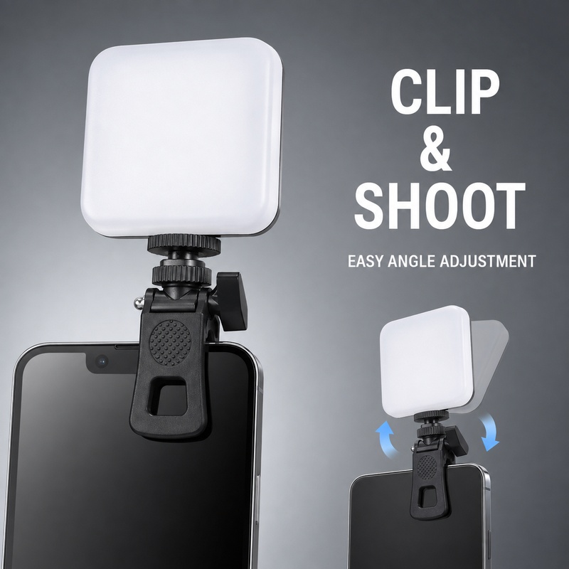 DY11ミニポータブルクリップオン携帯用フィルライト、ノート - Photography Lighting Outdoor のレビューと価格