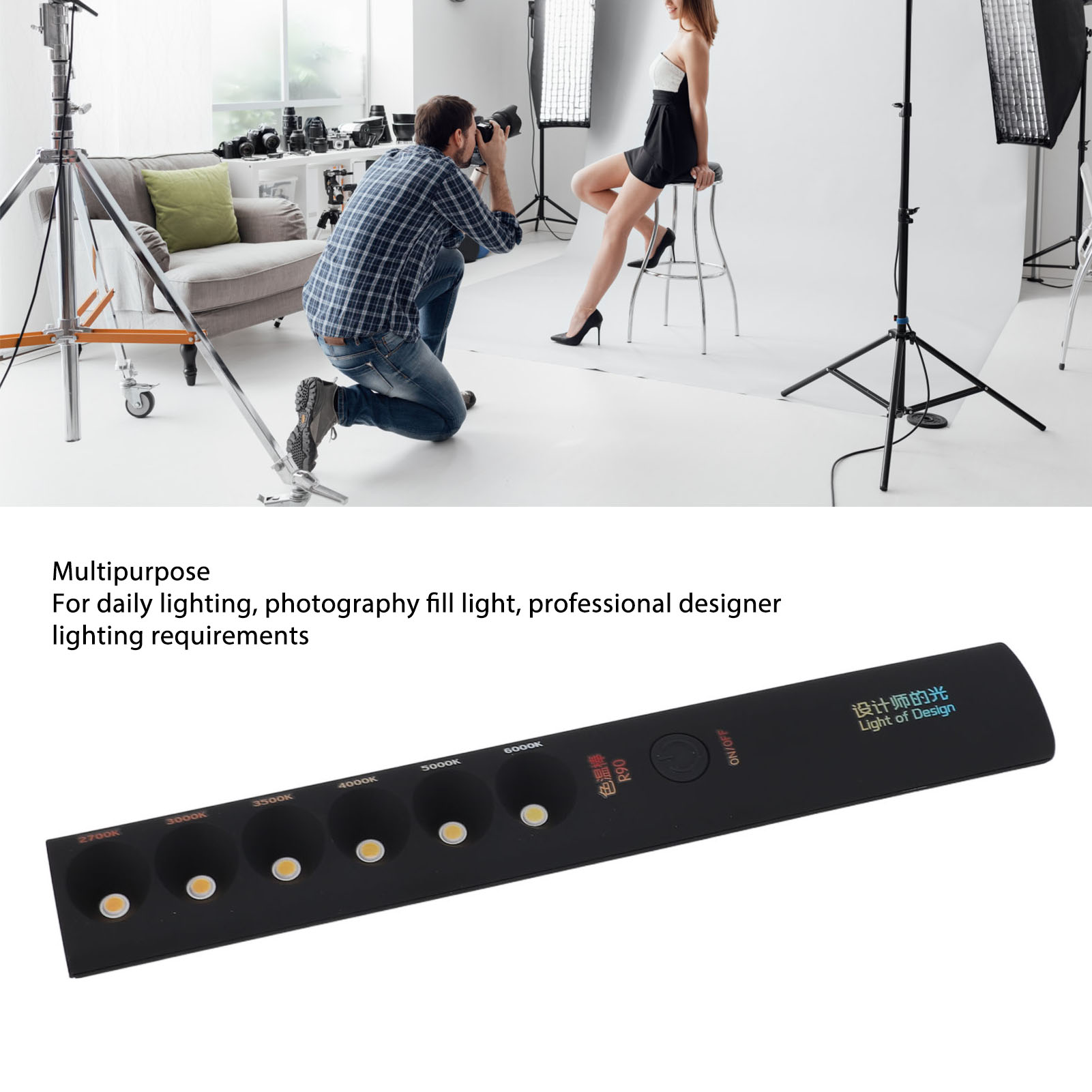 ビデオライトワンド ポータブル色温度ランプスティック プロ仕 - Photography Lighting Lamp のレビューと価格
