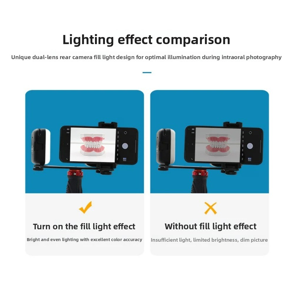 歯科用撮影ライト、スマートフォン用Bluetooth LED - Photography Lighting Kit のレビューと価格